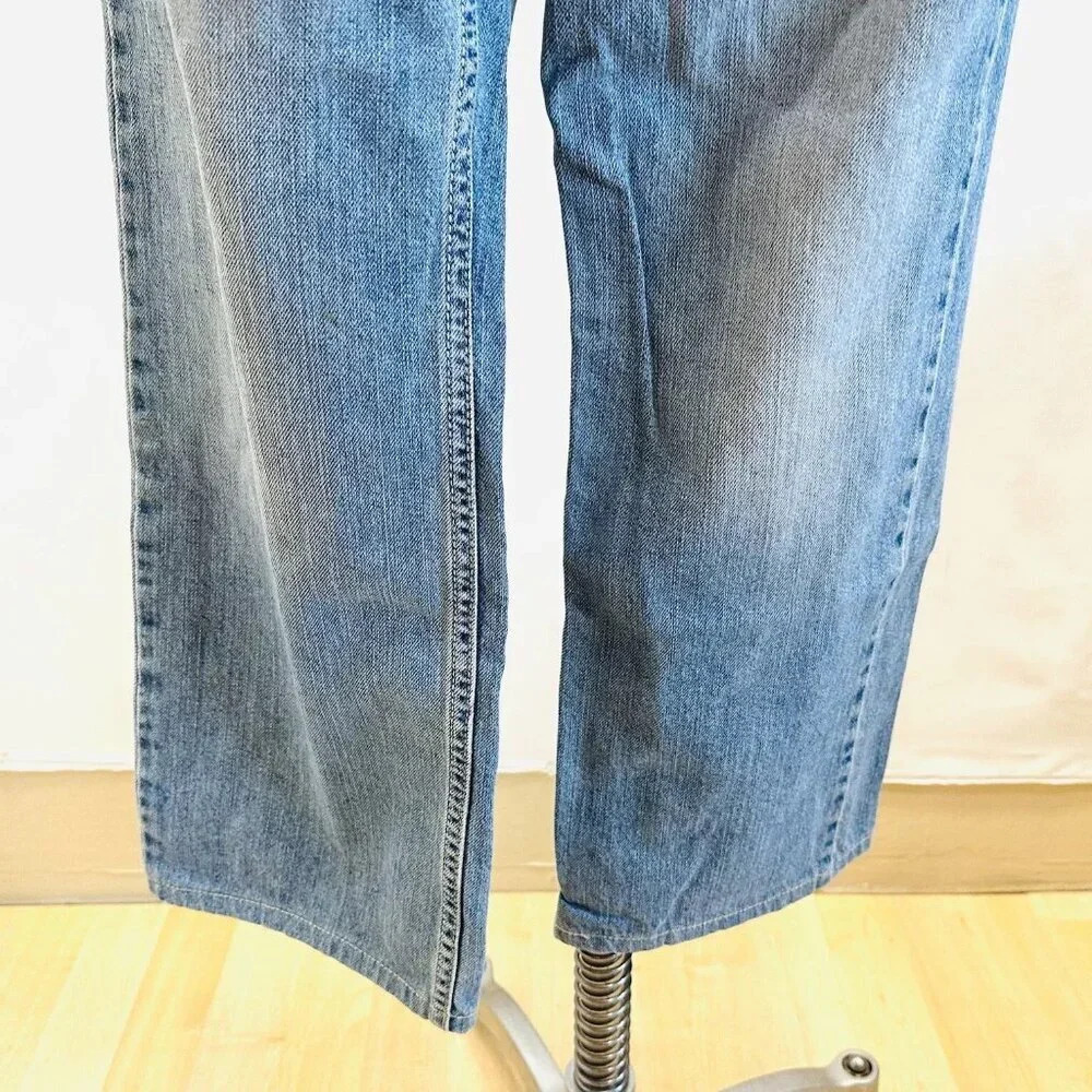 DKNY JEANS Women Bootcut Mid-Rise Cotton Denim Blue Jeans Pants Size 30X30 - Picture 2 of 13